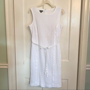 White Eyelet Talbots Dress